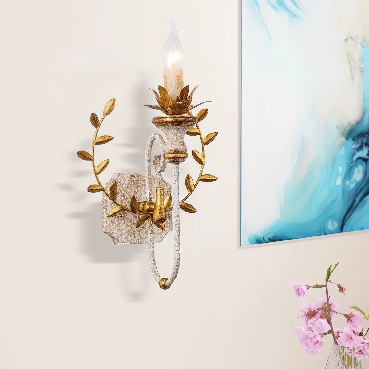 Aplique de pared de madera Opal