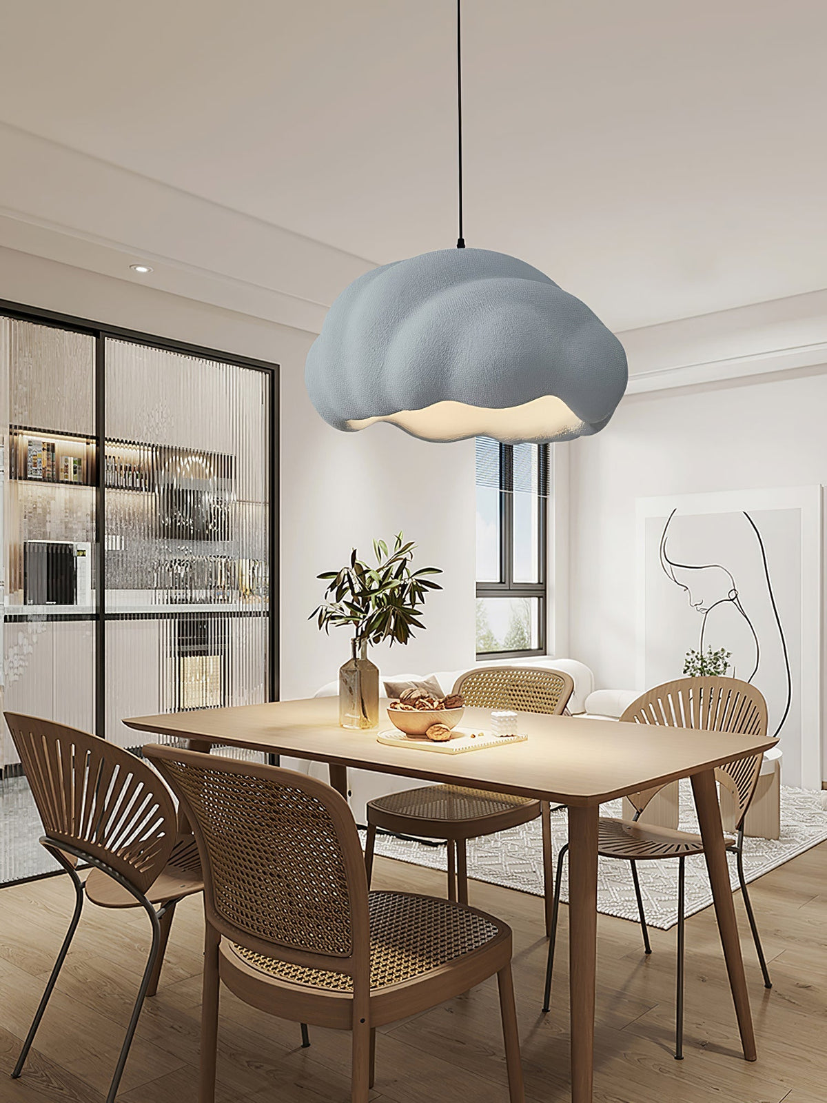 Itheira lámpara colgante moderna minimalista de plástico