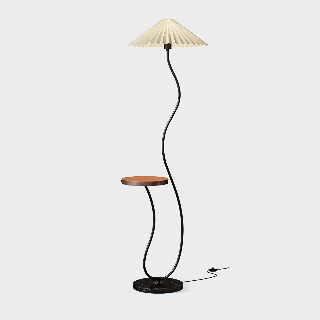 Ghel lámpara de pie minimalista de madera