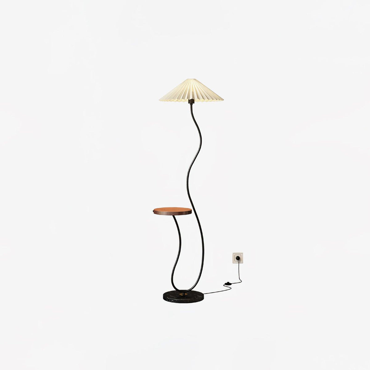 Ghel lámpara de pie minimalista de madera