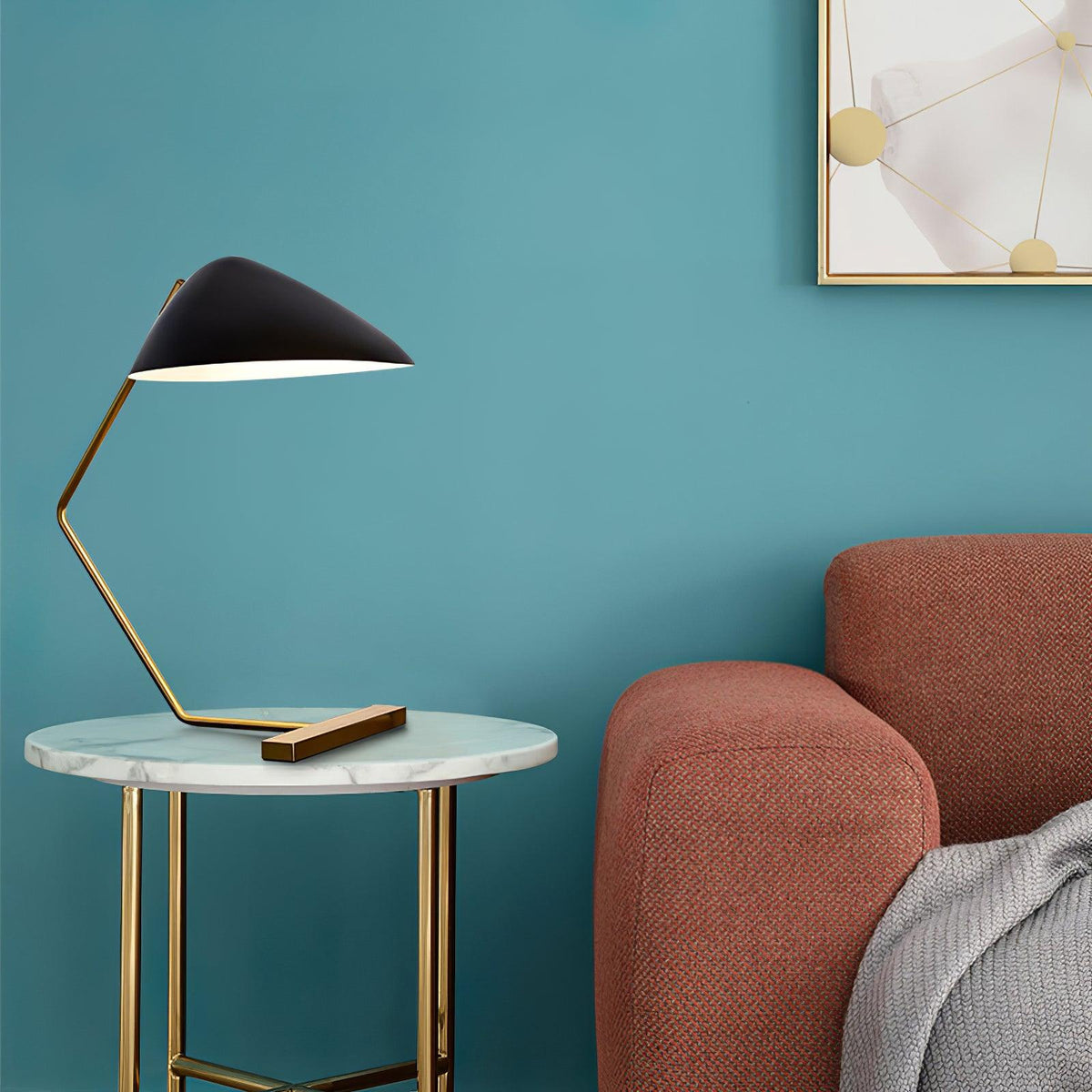 Velaice lámpara de mesa Mid-Century