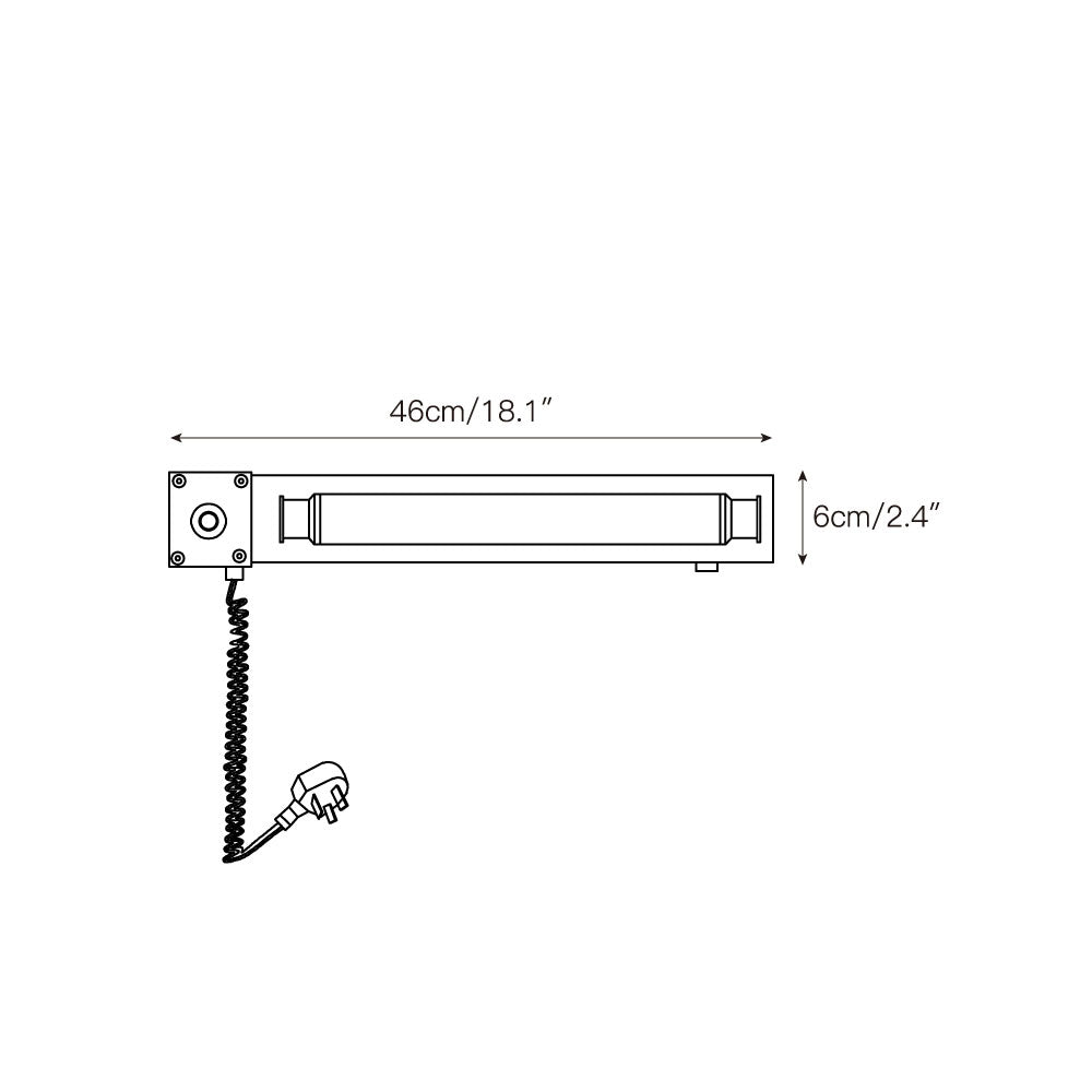 Cutshall aplique de pared con enchufe enchufable