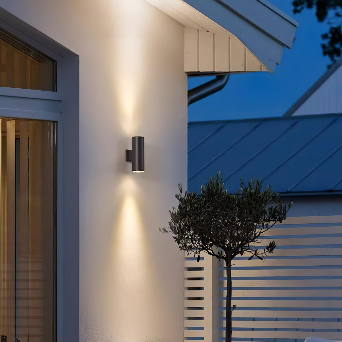 Caliraine aplique de pared moderno minimalista cilíndrico exterior
