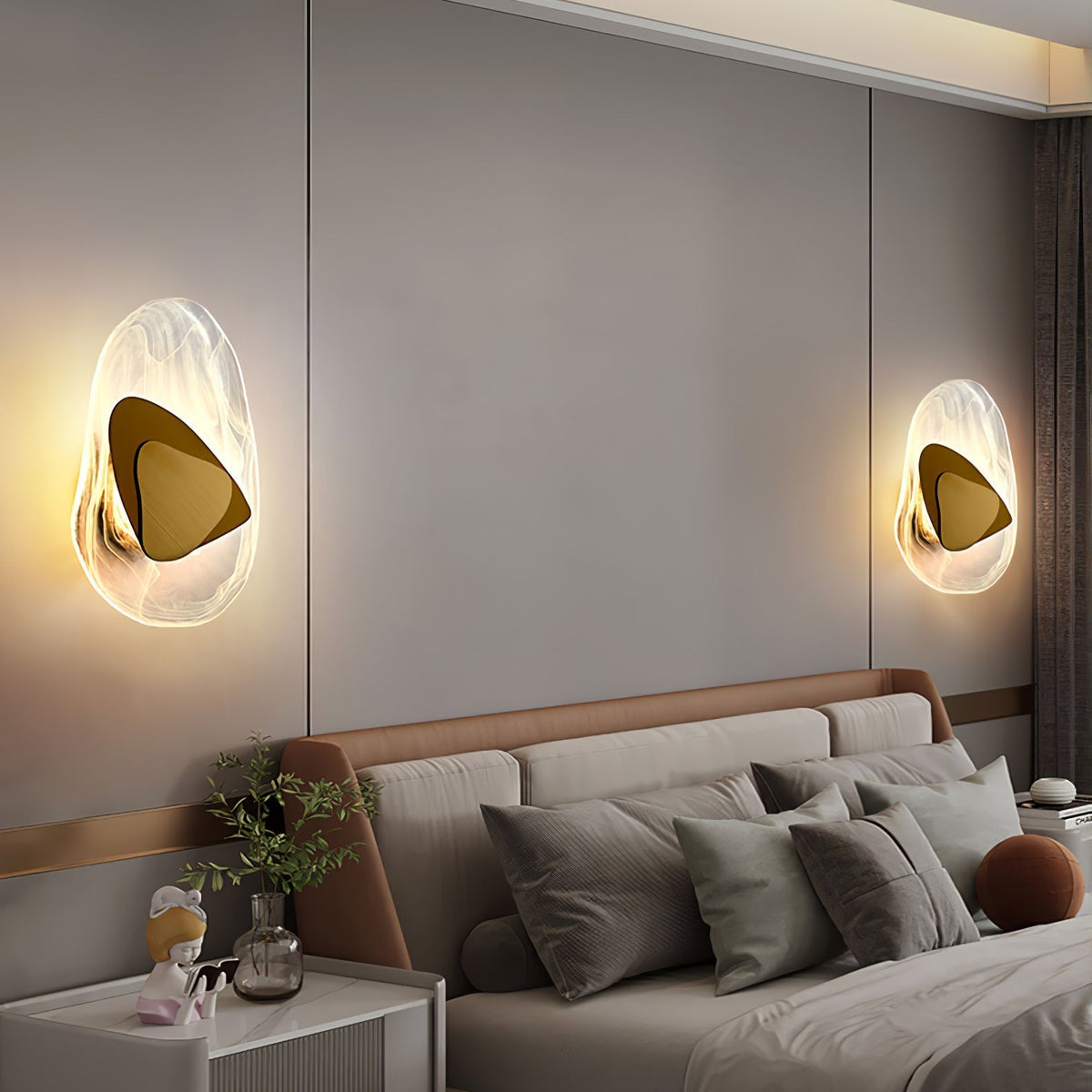 Gana aplique de pared de vidrio nórdico premium art