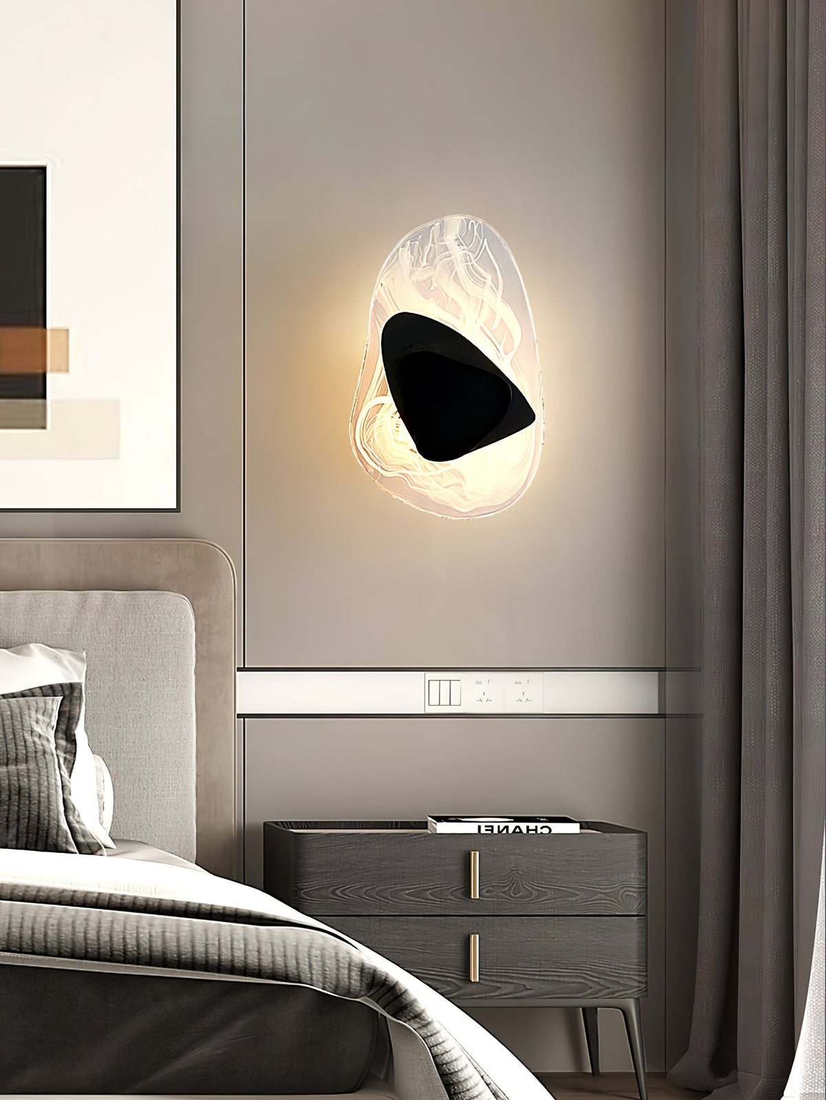 Gana aplique de pared de vidrio nórdico premium art