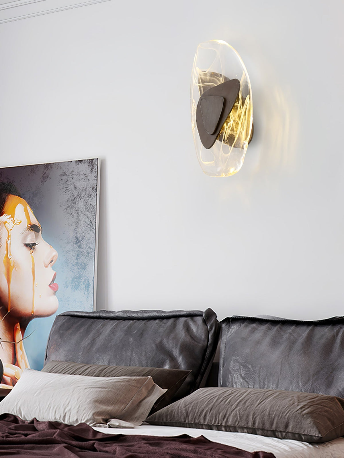 Gana aplique de pared de vidrio nórdico premium art