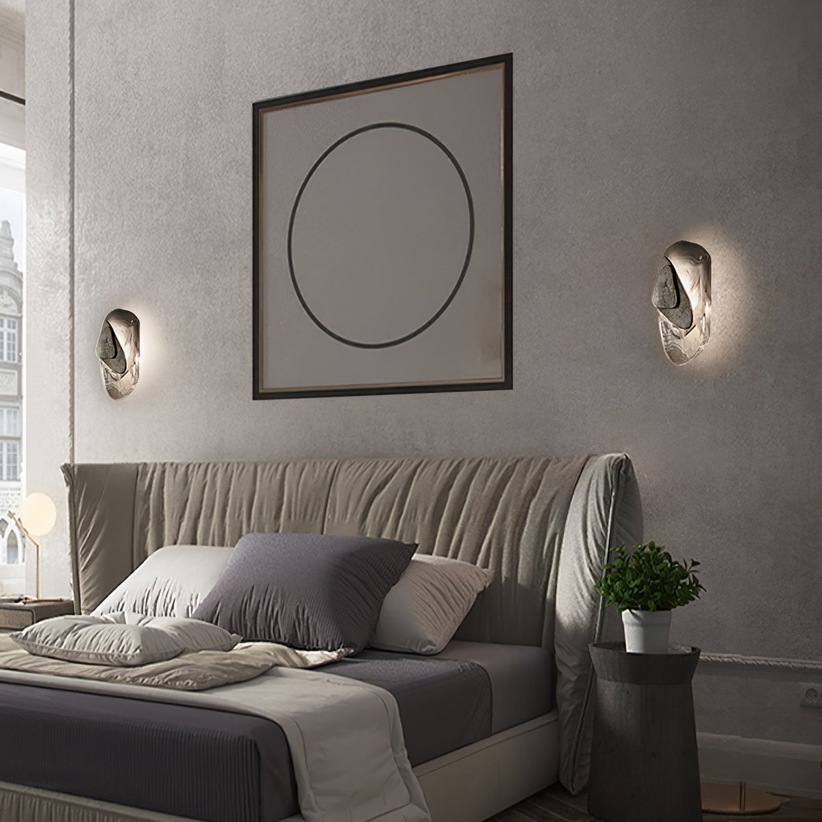 Gana aplique de pared de vidrio nórdico premium art