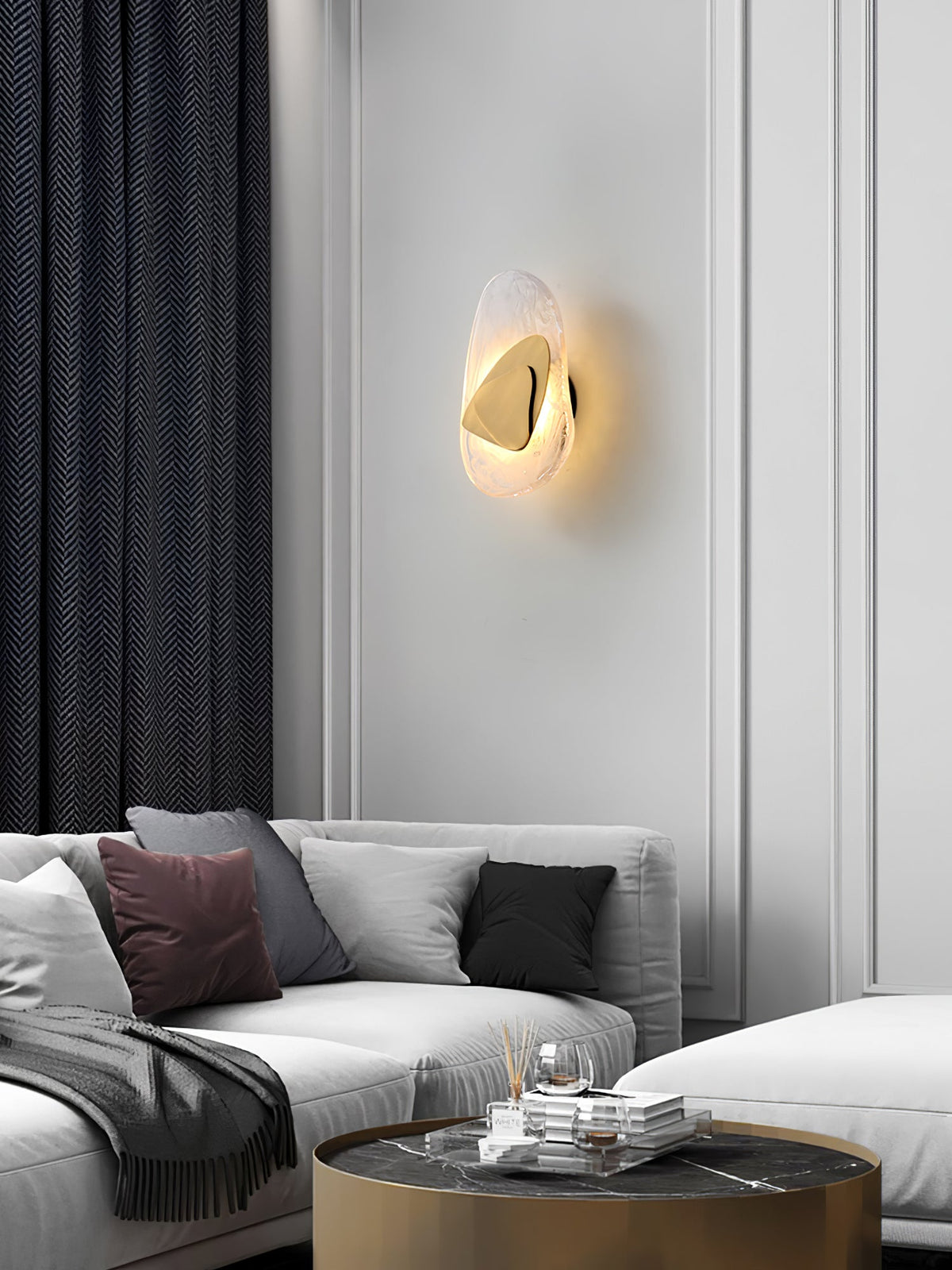Gana aplique de pared de vidrio nórdico premium art