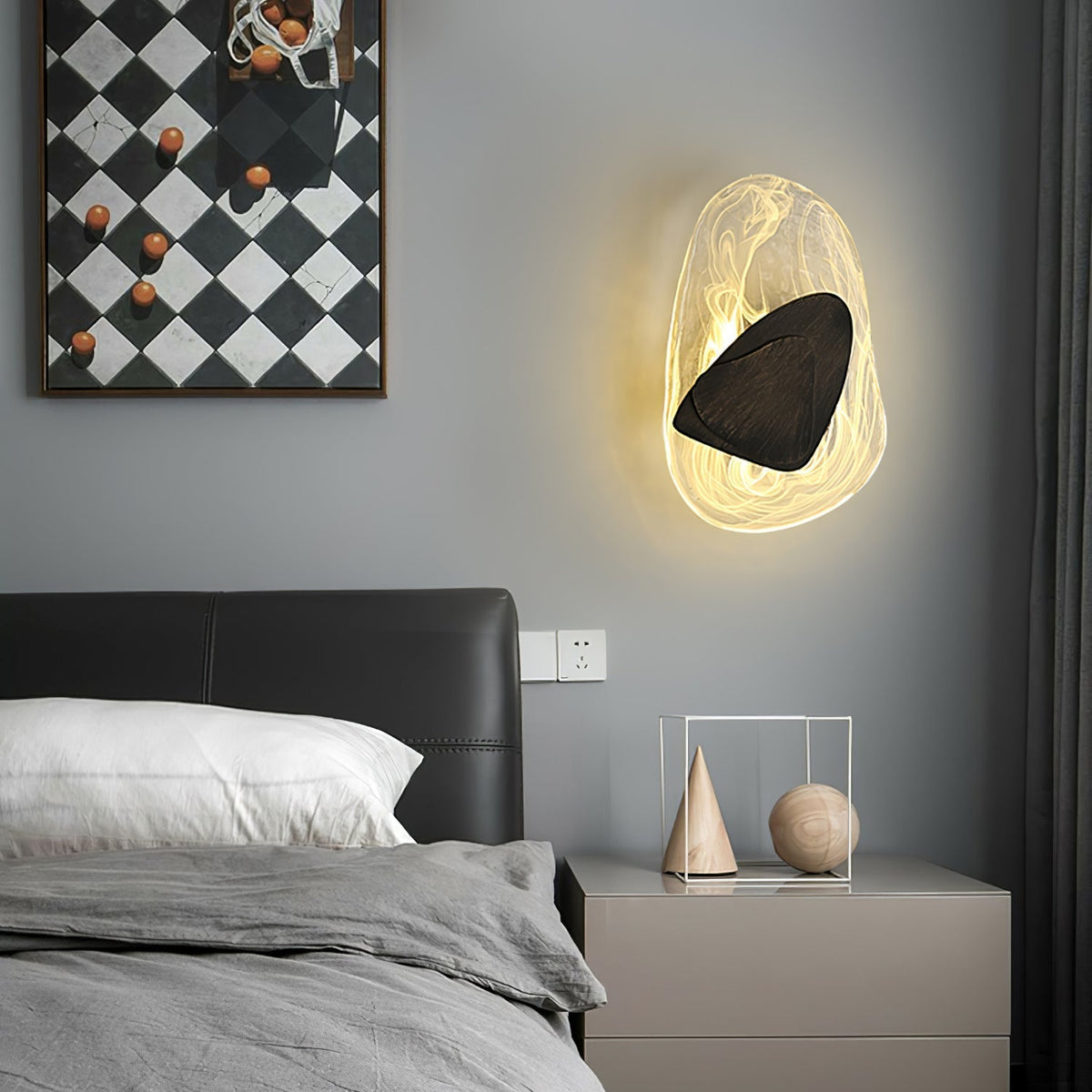Gana aplique de pared de vidrio nórdico premium art
