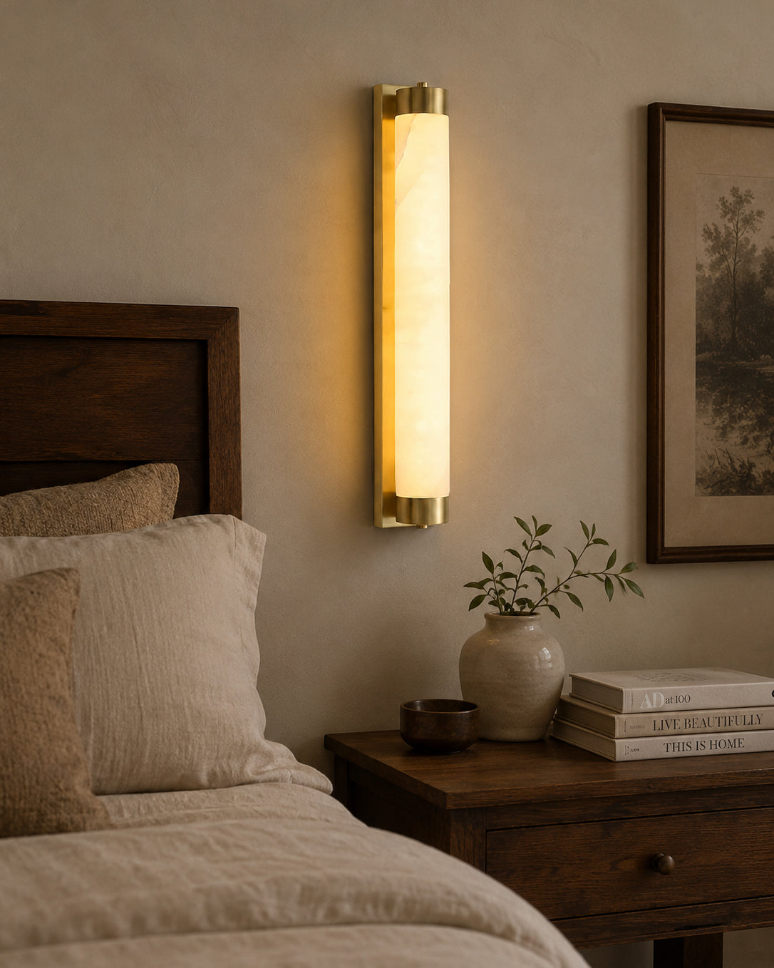Alvion aplique de pared alabastro