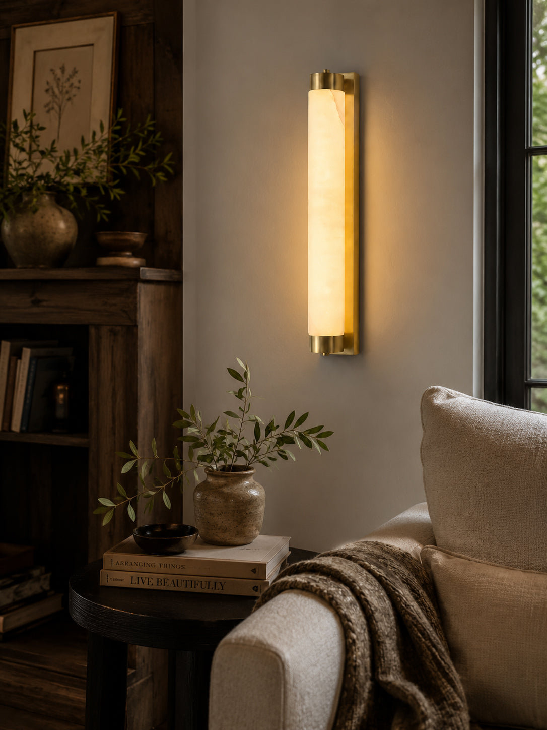 Alvion aplique de pared alabastro