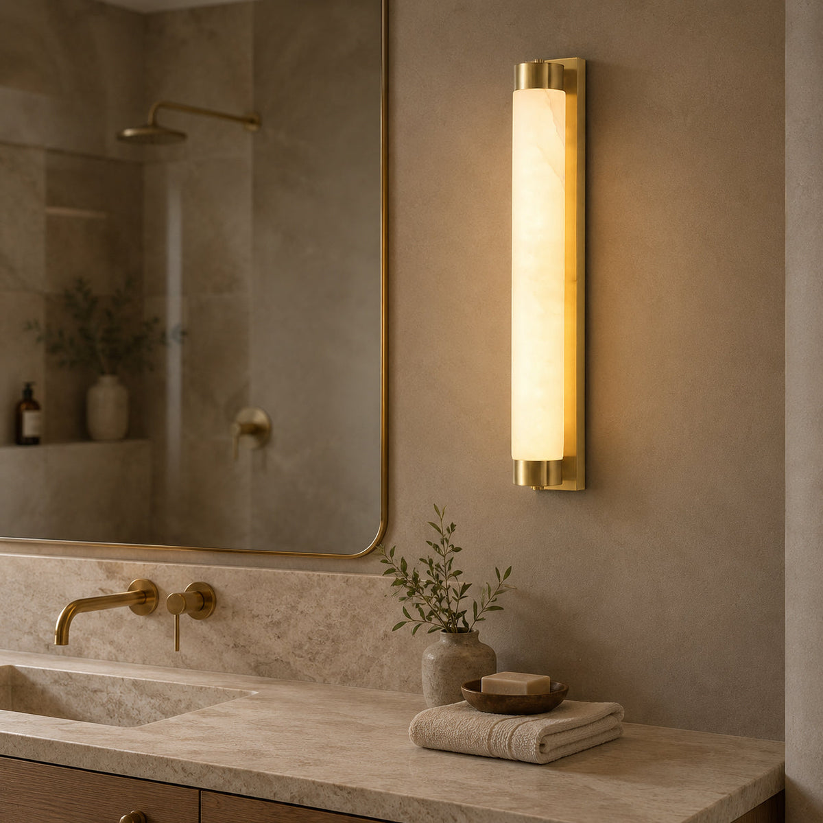 Alvion aplique de pared alabastro