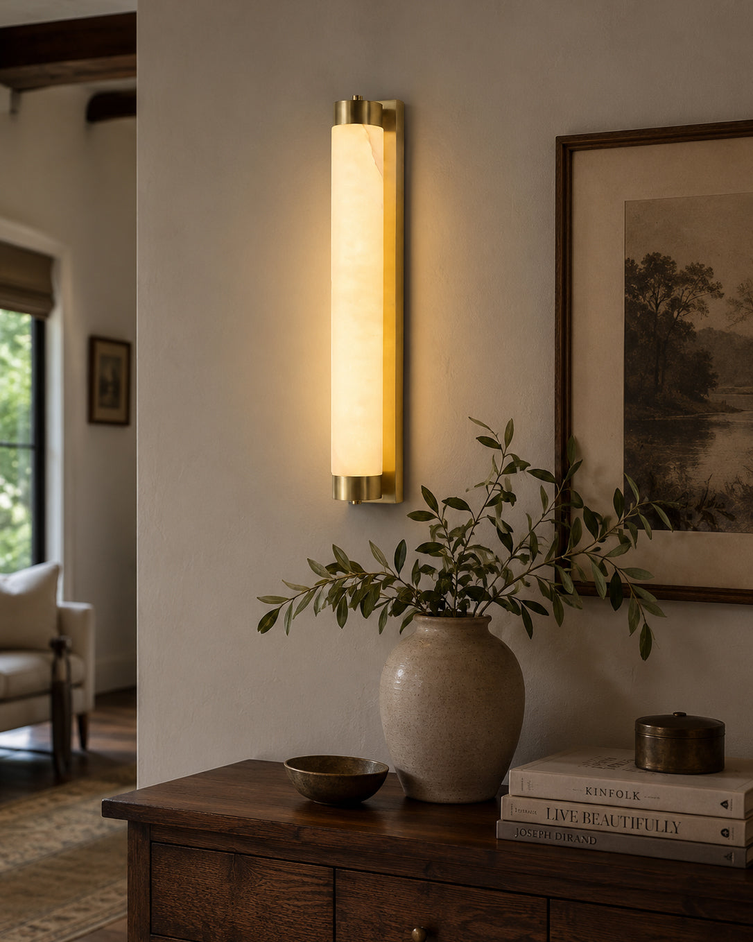 Alvion aplique de pared alabastro