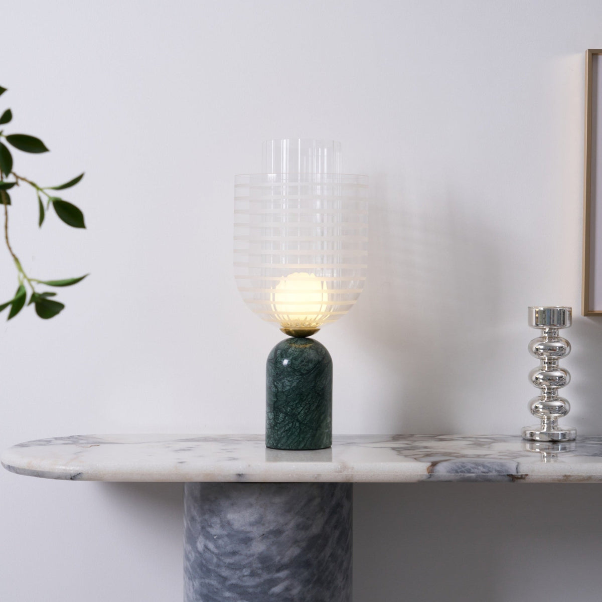 Selisette lámpara de mesa elegante de mármol