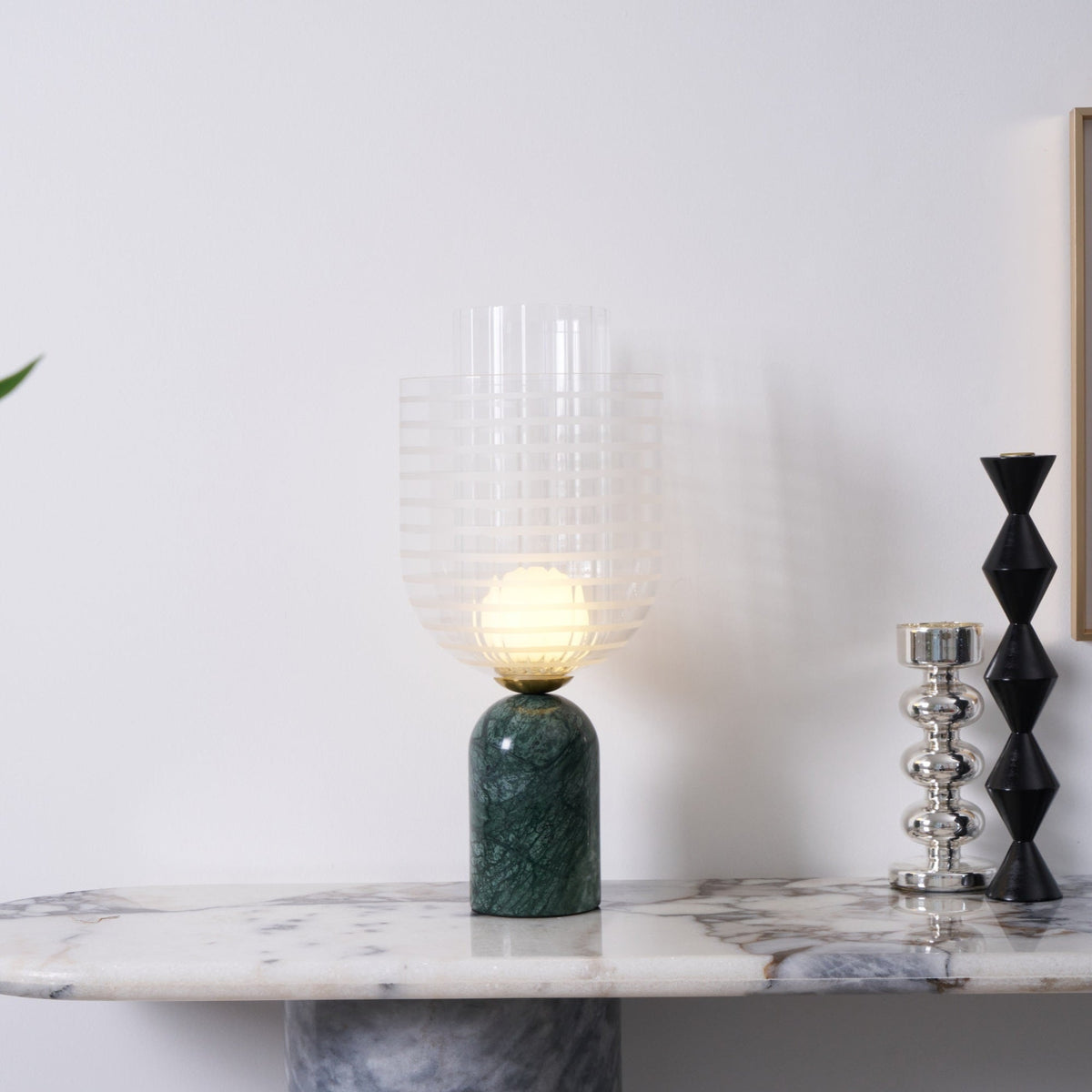 Selisette lámpara de mesa elegante de mármol