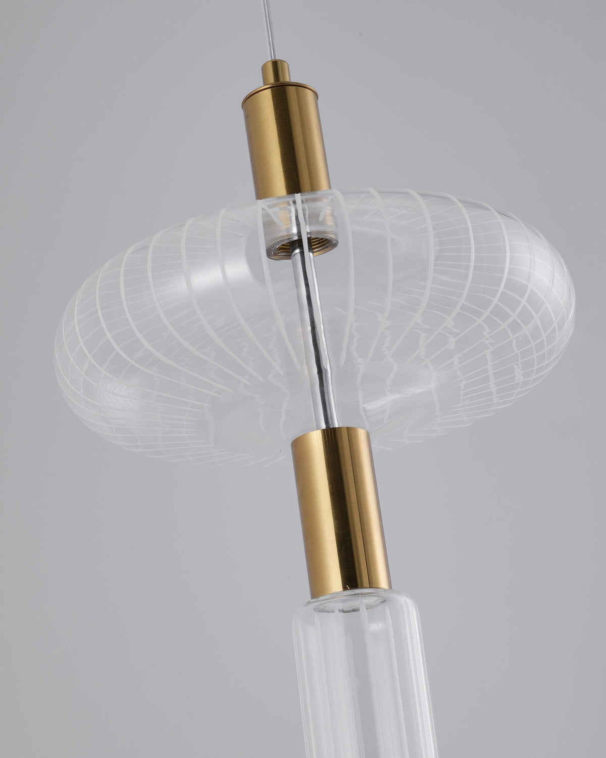 Tika lámpara colgante cristal Cylinder Cipher Contemporary