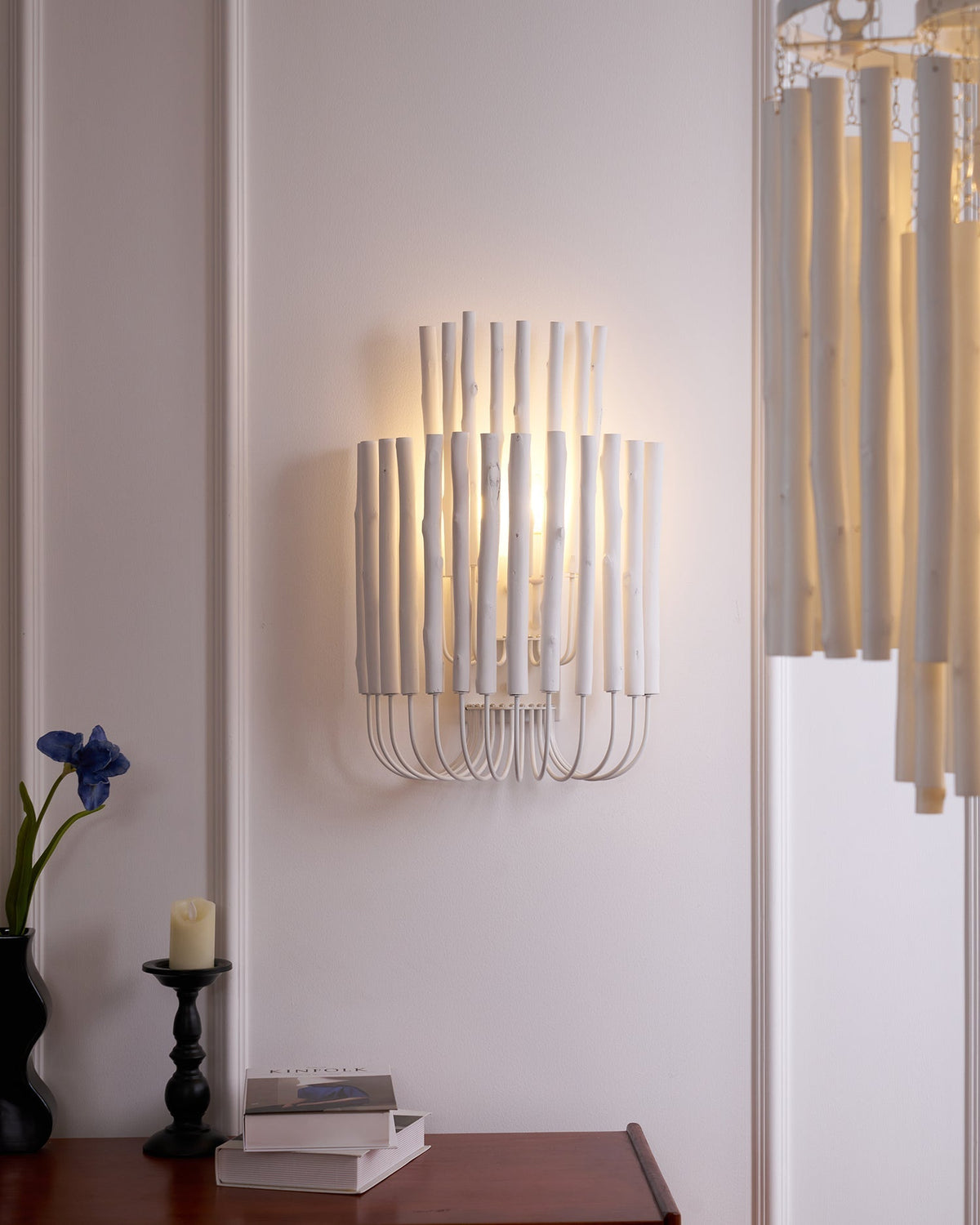 Vasilora aplique de pared individual de madera con diseño creativo artístico
