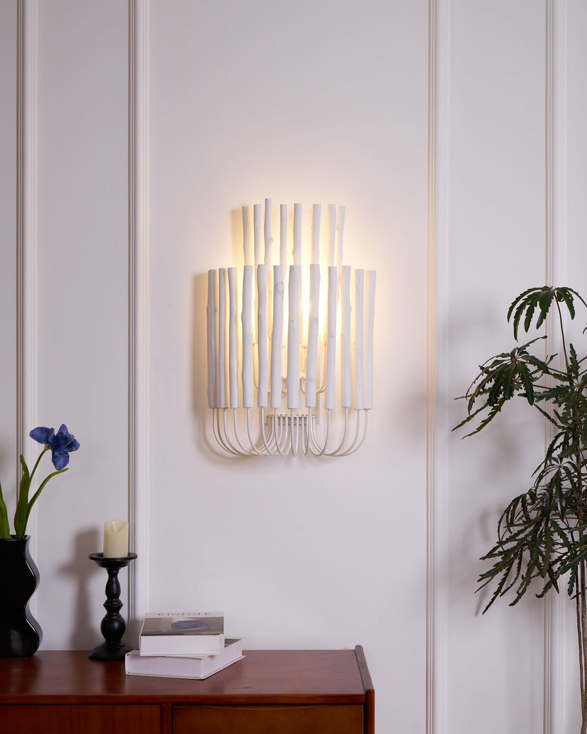 Vasilora aplique de pared individual de madera con diseño creativo artístico