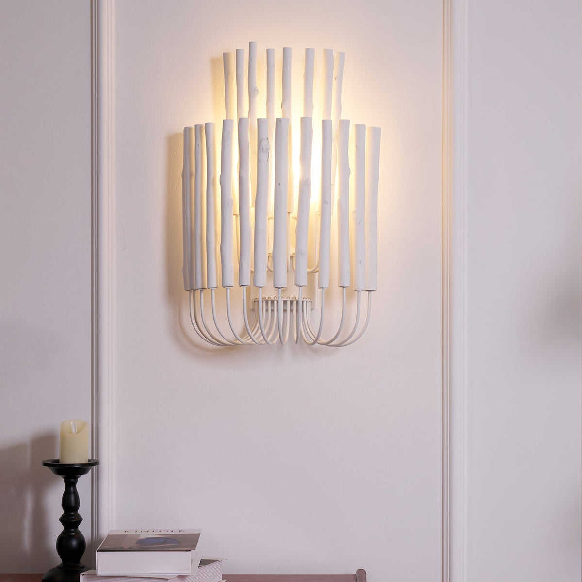 Vasilora aplique de pared individual de madera con diseño creativo artístico