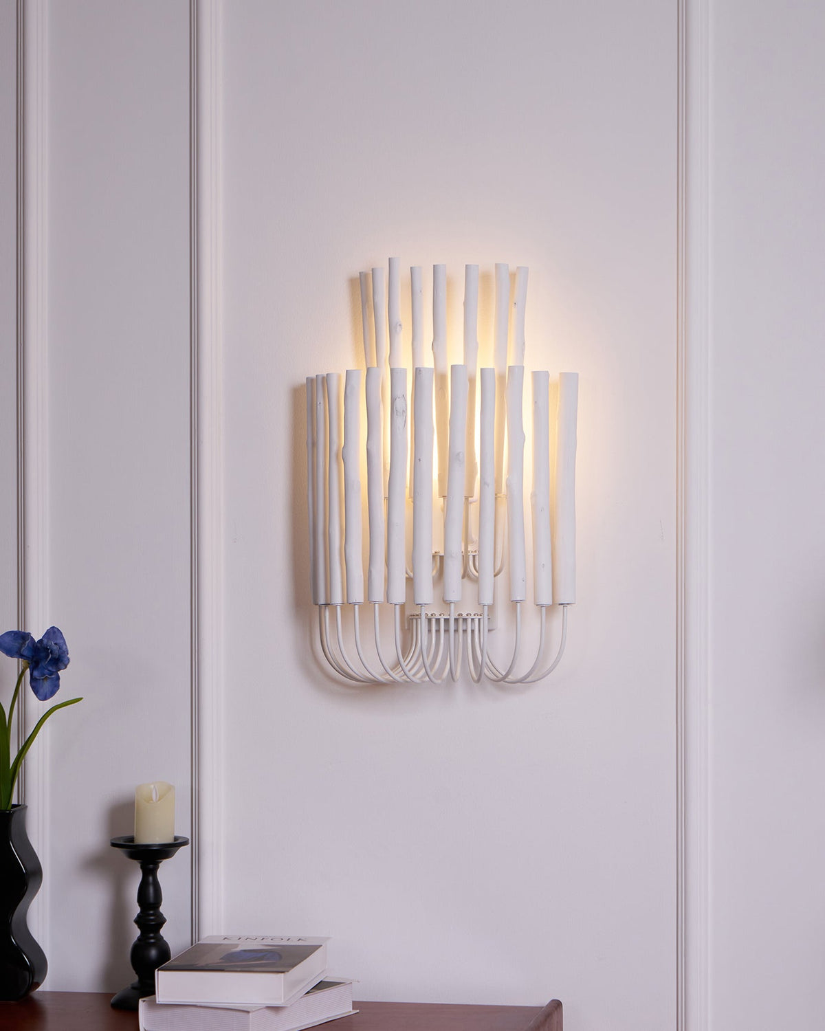Vasilora aplique de pared individual de madera con diseño creativo artístico