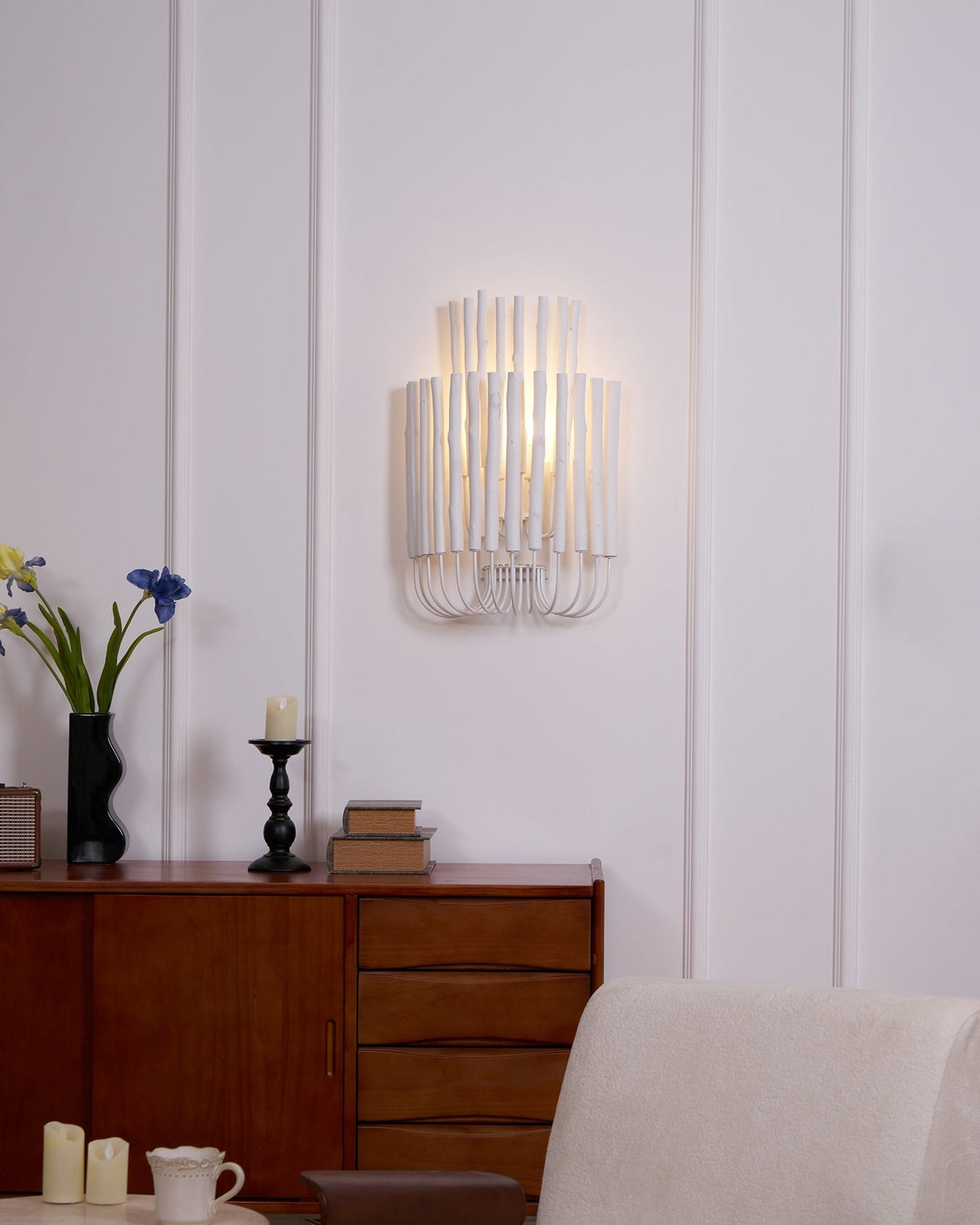 Vasilora aplique de pared individual de madera con diseño creativo artístico