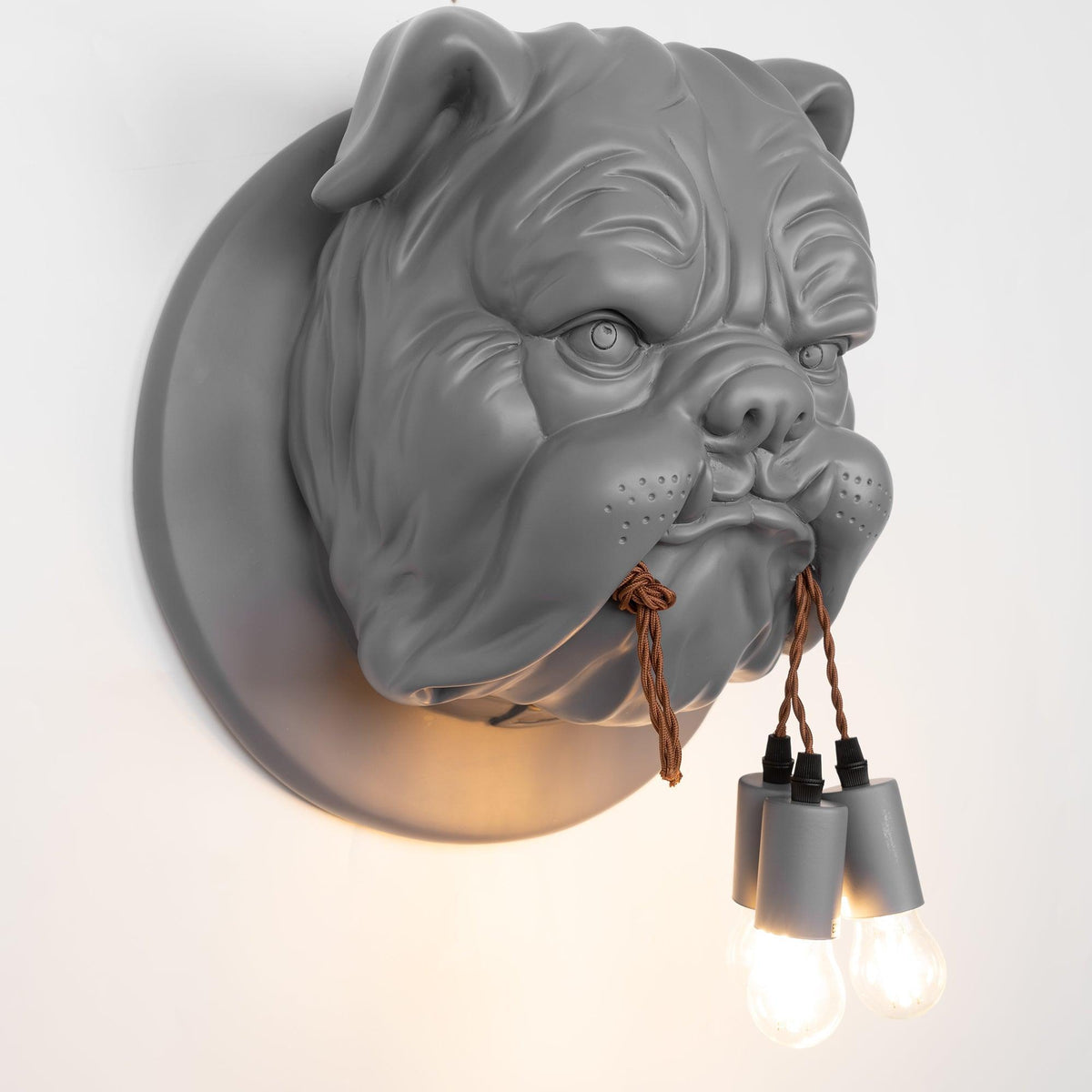 Umeri aplique de pared bulldog escultura caprichoso