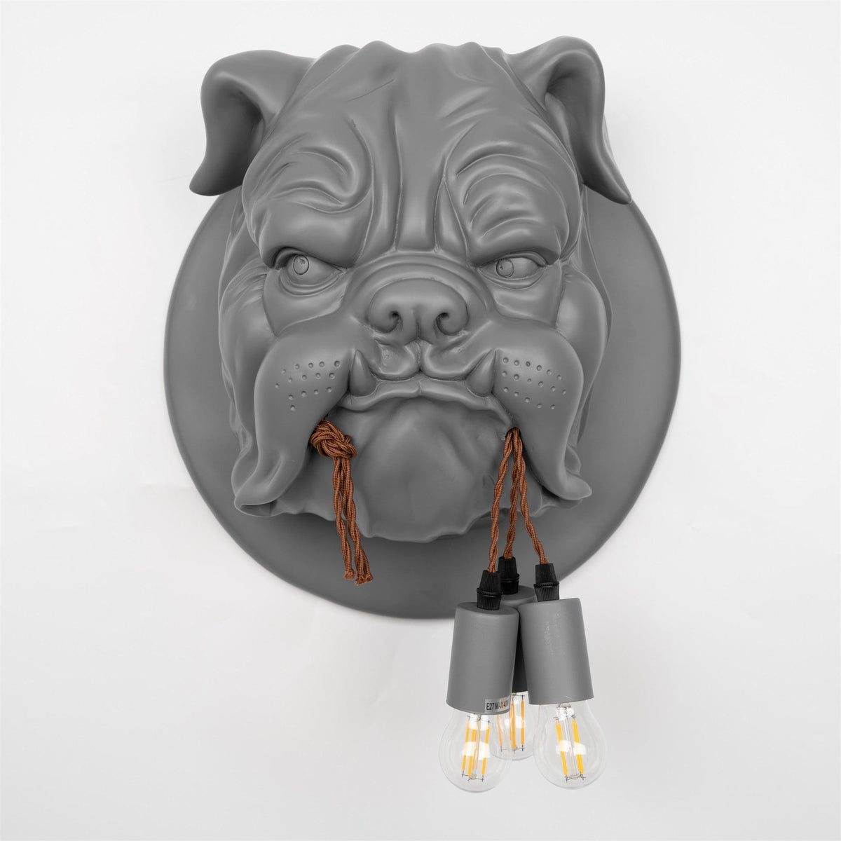 Umeri aplique de pared bulldog escultura caprichoso