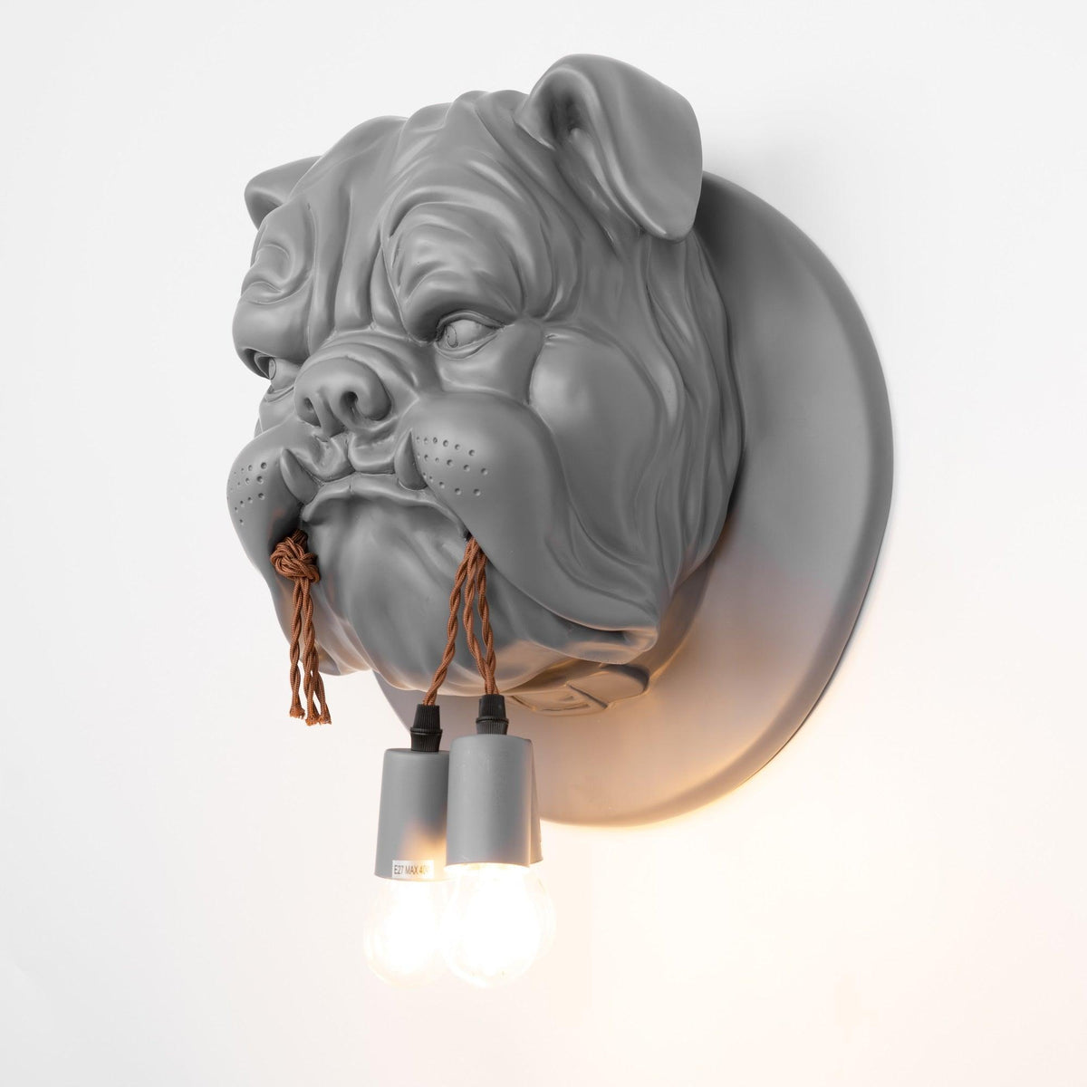 Umeri aplique de pared bulldog escultura caprichoso