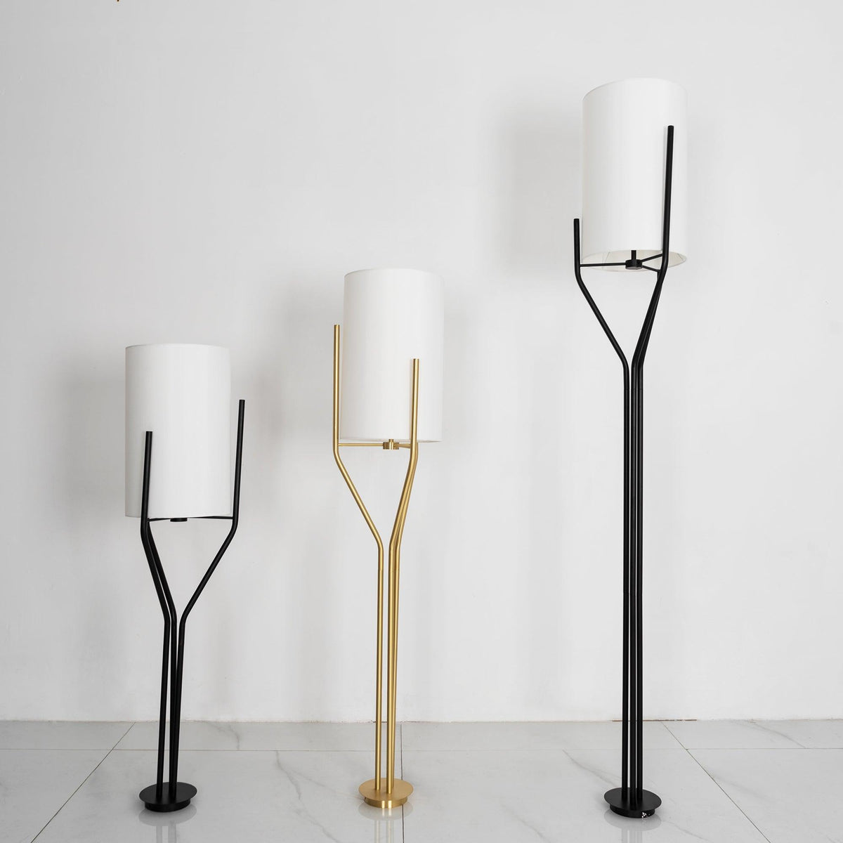 Cex lámpara de araña LED 3-luces latón moderna