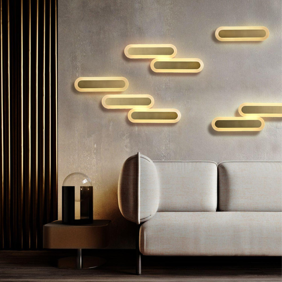 Solanelle aplique de pared moderno minimalista de latón