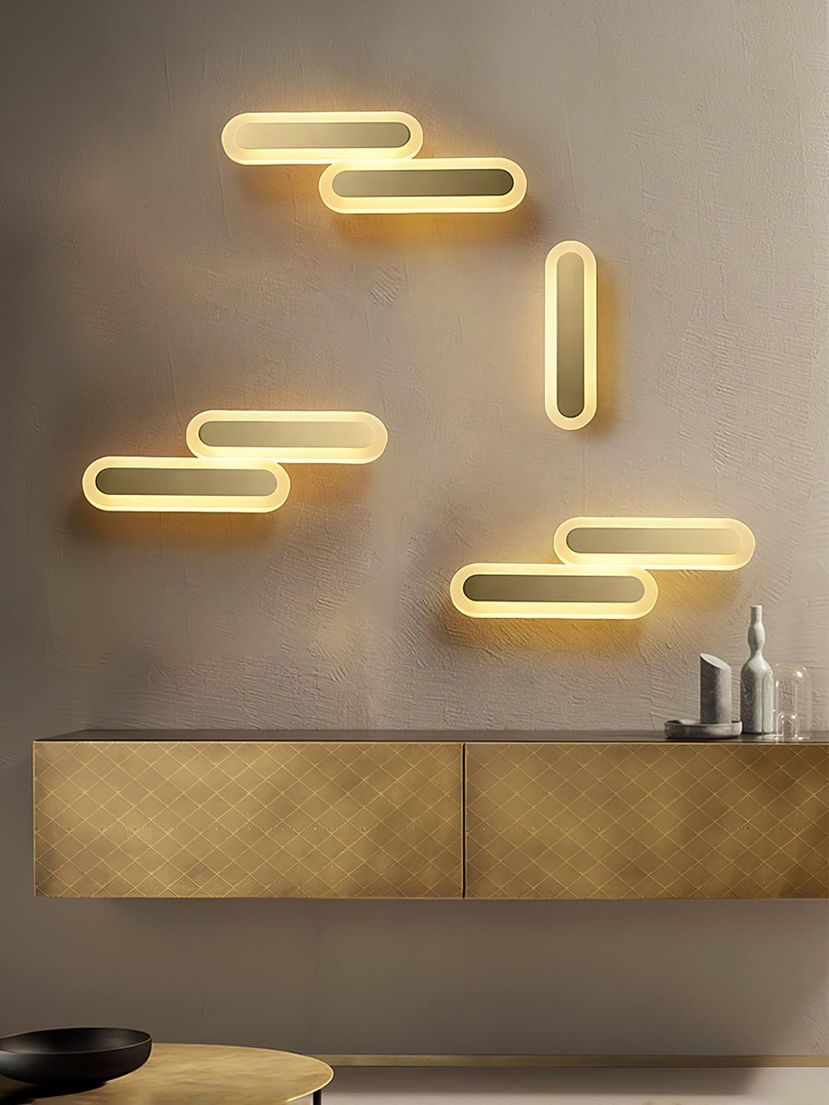 Solanelle aplique de pared moderno minimalista de latón