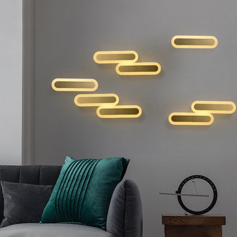 Solanelle aplique de pared moderno minimalista de latón