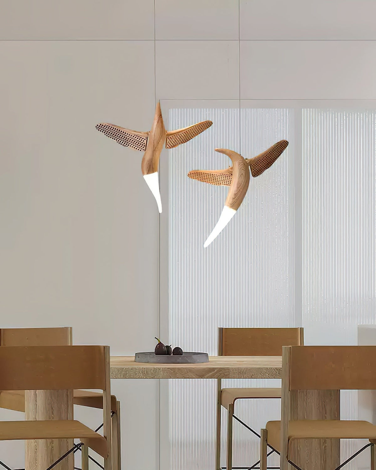 Elsilor lámpara colgante Avian-Inspired de madera