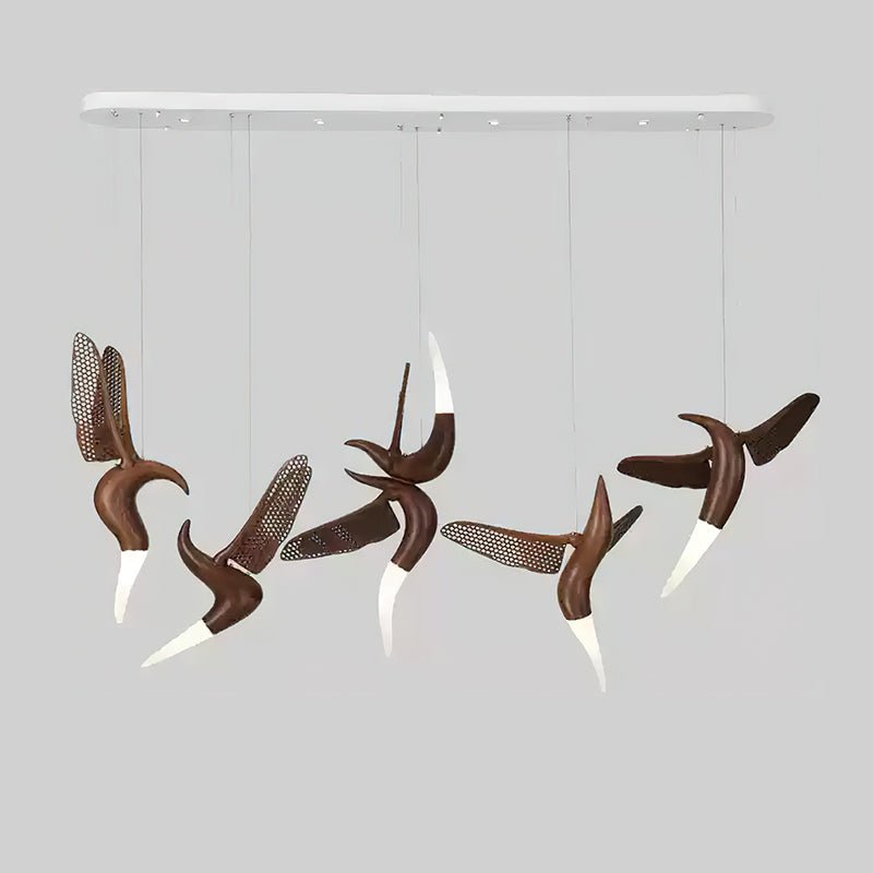 Elsilor lámpara colgante Avian-Inspired de madera