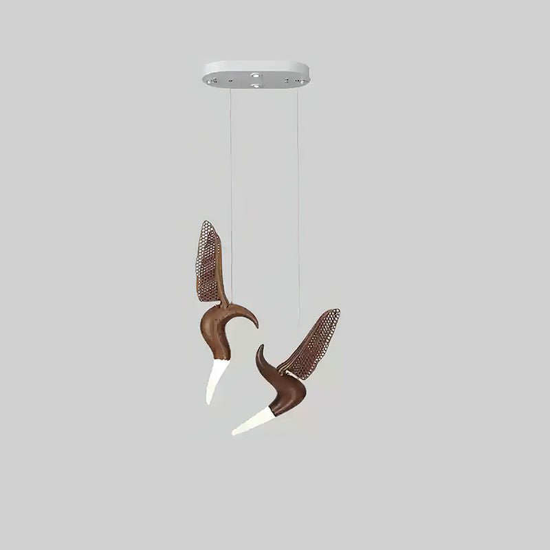 Elsilor lámpara colgante Avian-Inspired de madera