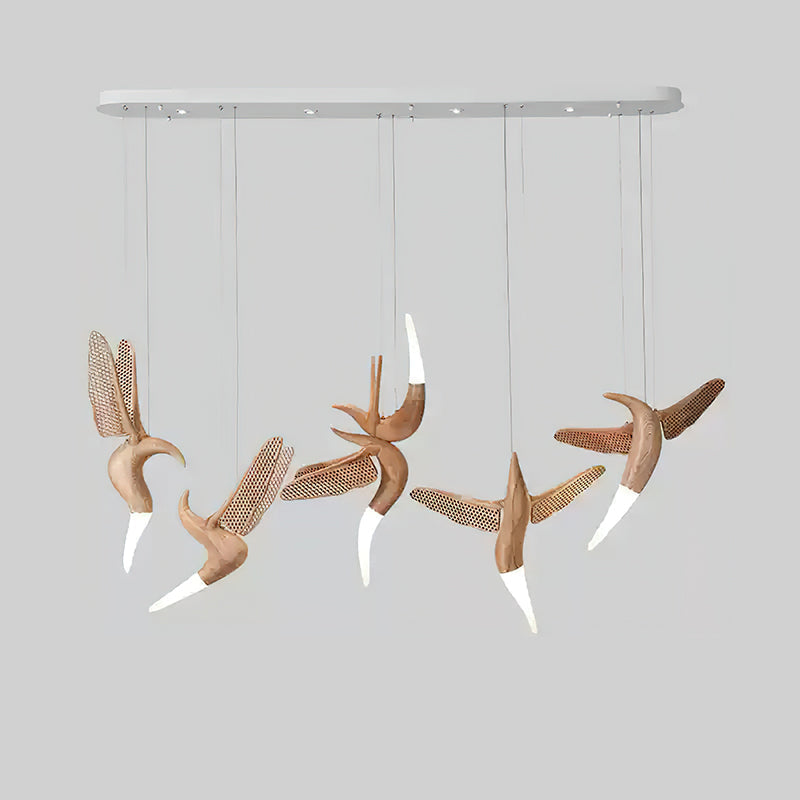 Elsilor lámpara colgante Avian-Inspired de madera