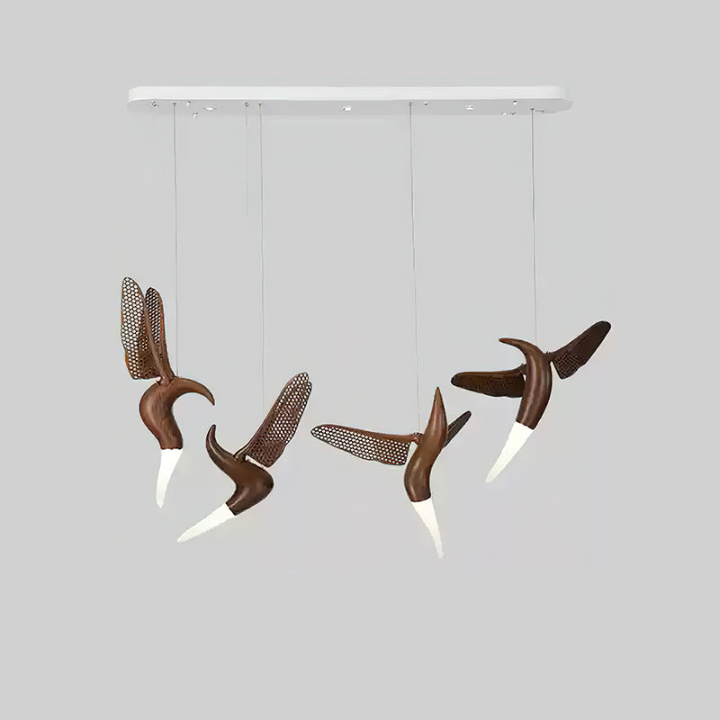 Elsilor lámpara colgante Avian-Inspired de madera