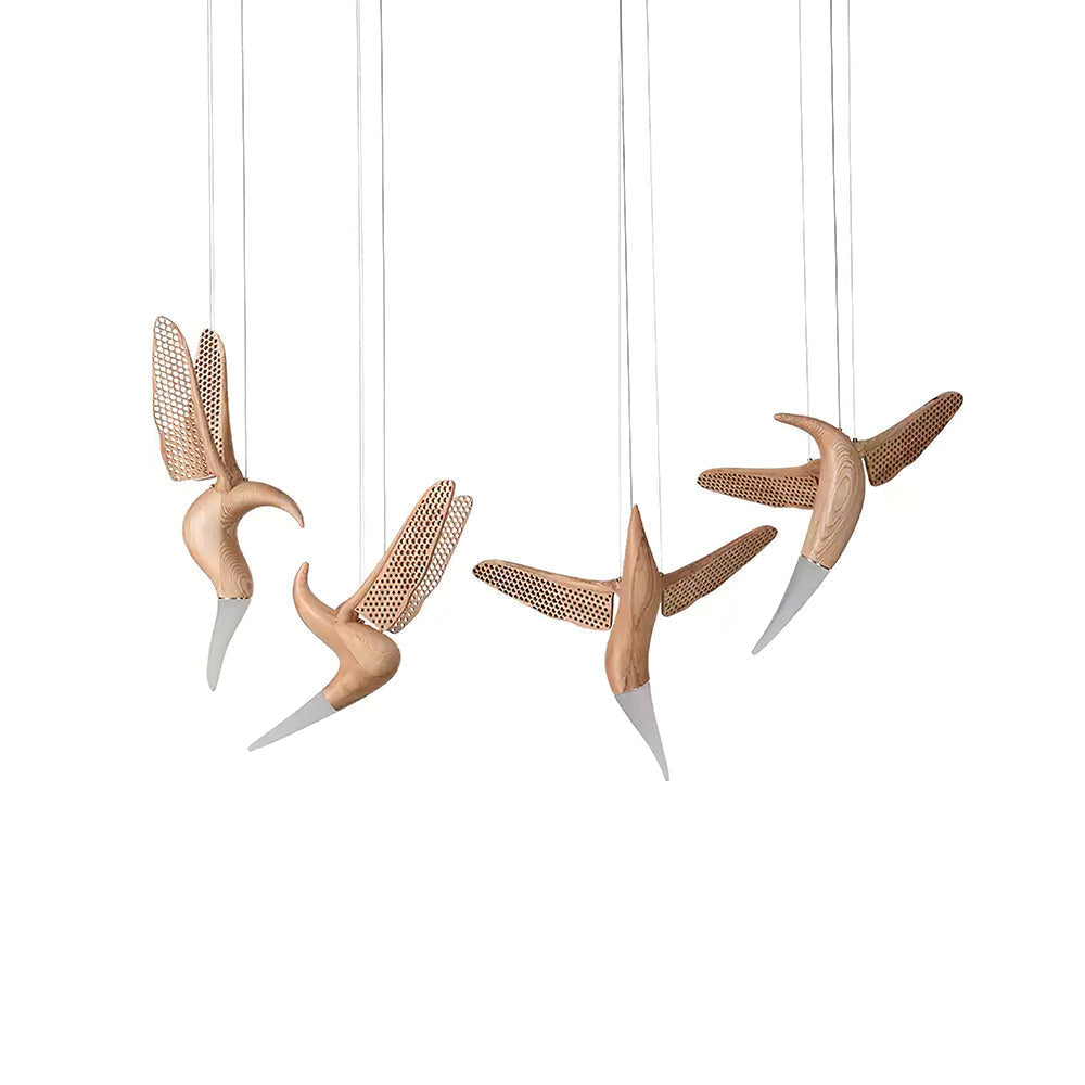 Elsilor lámpara colgante Avian-Inspired de madera