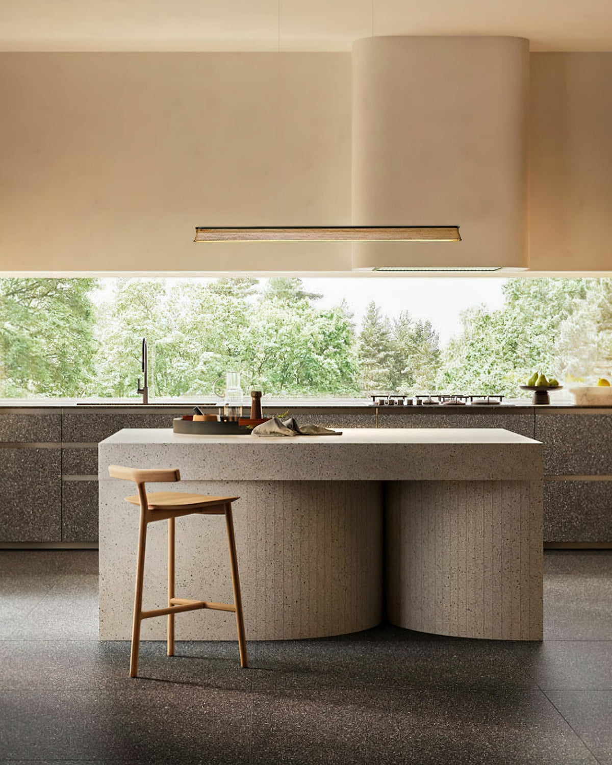 Aldeette lámpara colgante viga de madera minimalista