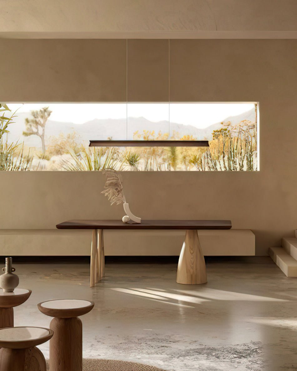 Aldeette lámpara colgante viga de madera minimalista