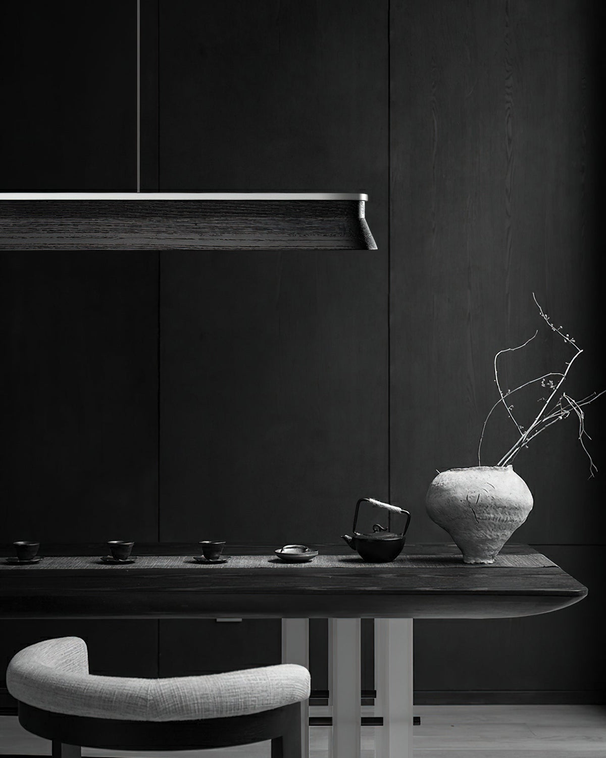 Aldeette lámpara colgante viga de madera minimalista