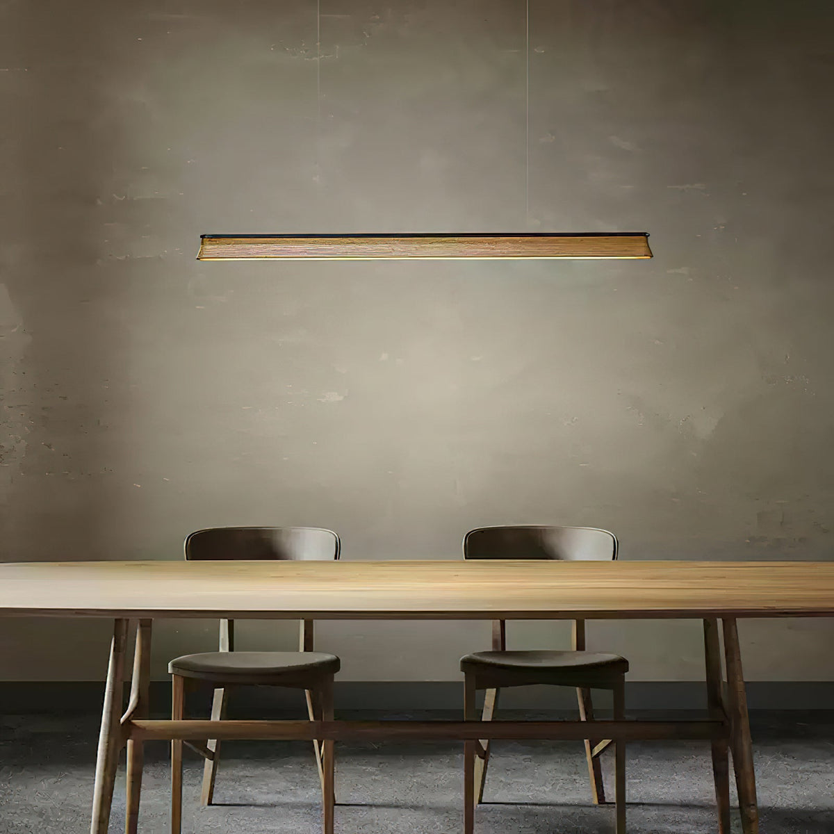 Aldeette lámpara colgante viga de madera minimalista