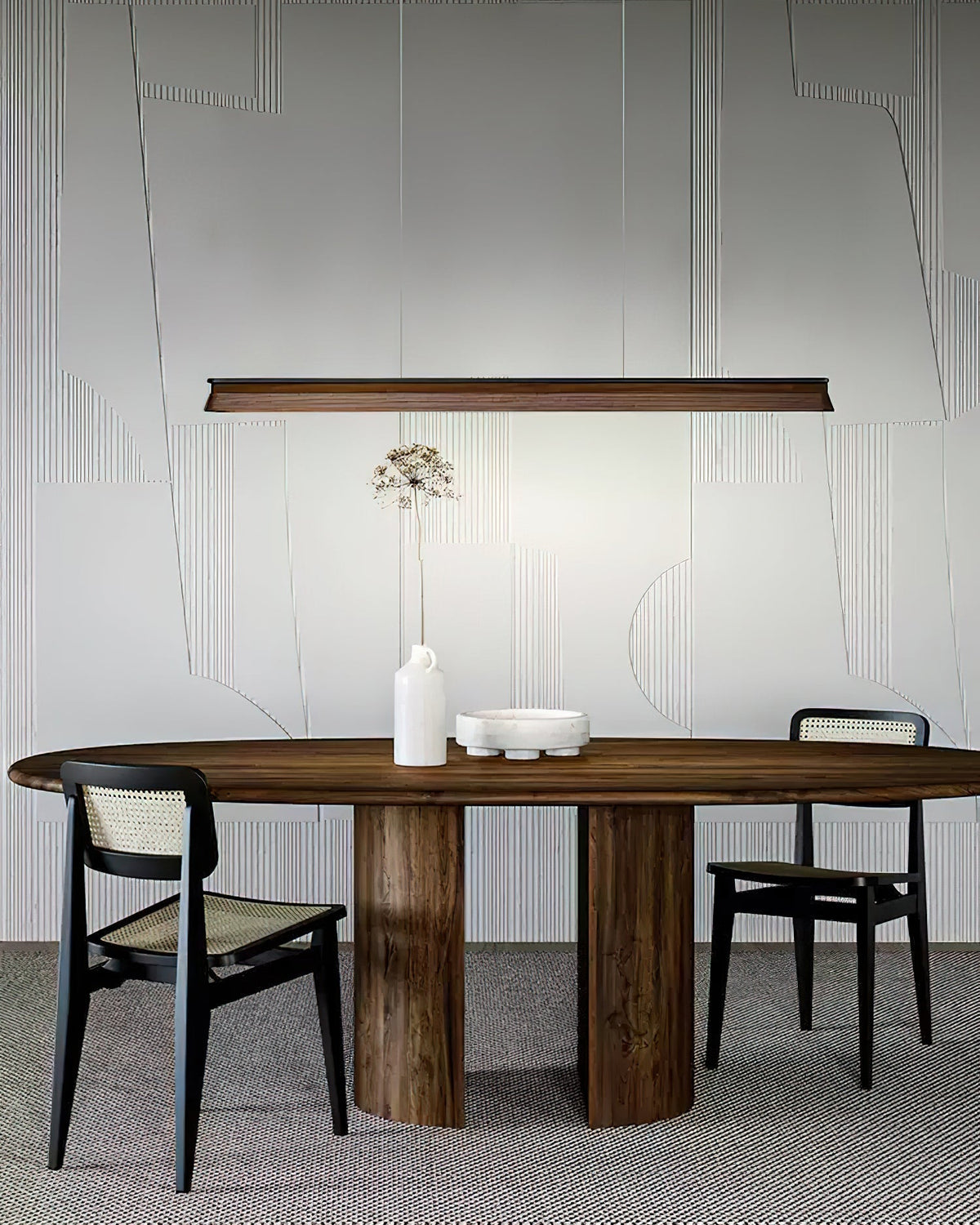 Aldeette lámpara colgante viga de madera minimalista