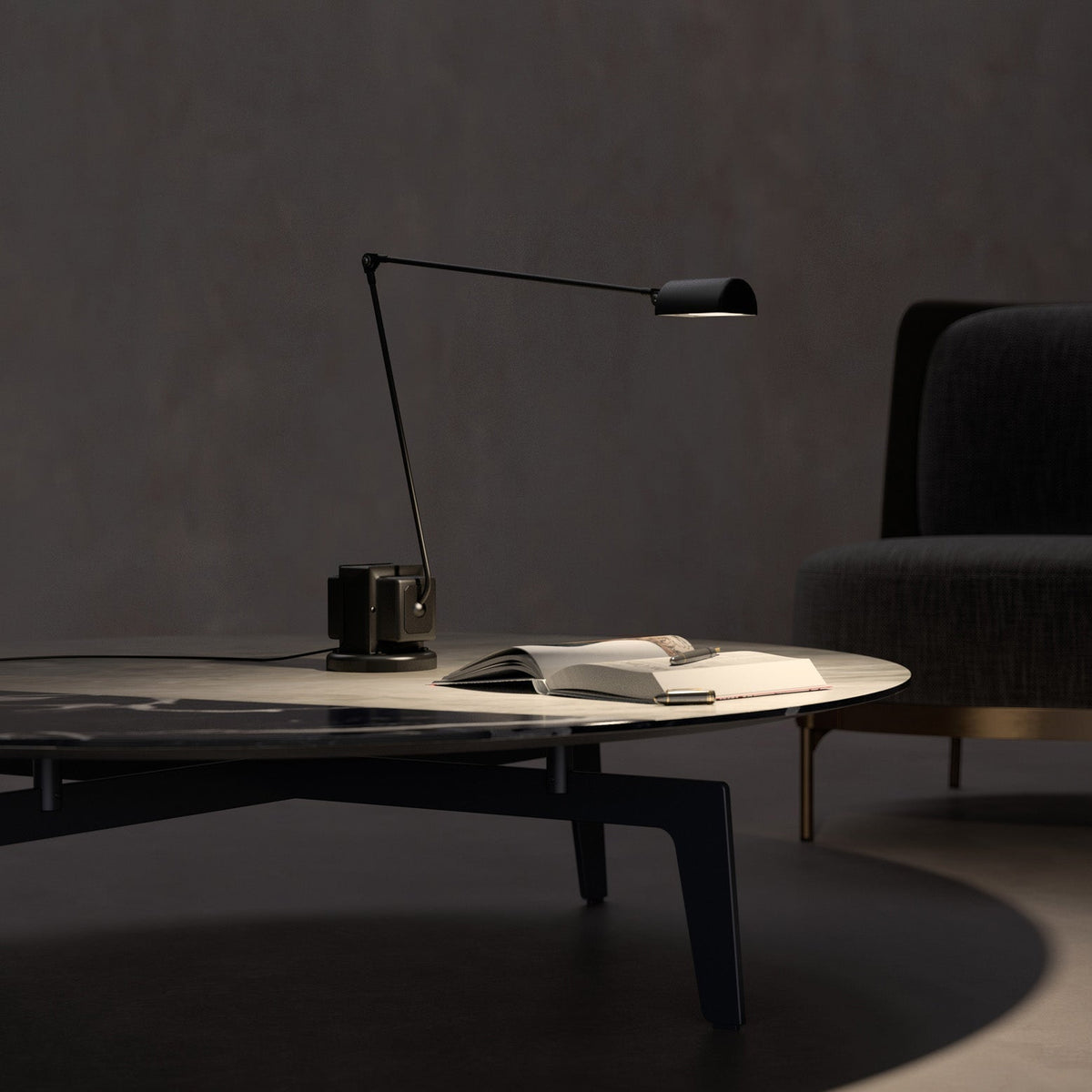 Orvyn lámpara de mesa minimalista