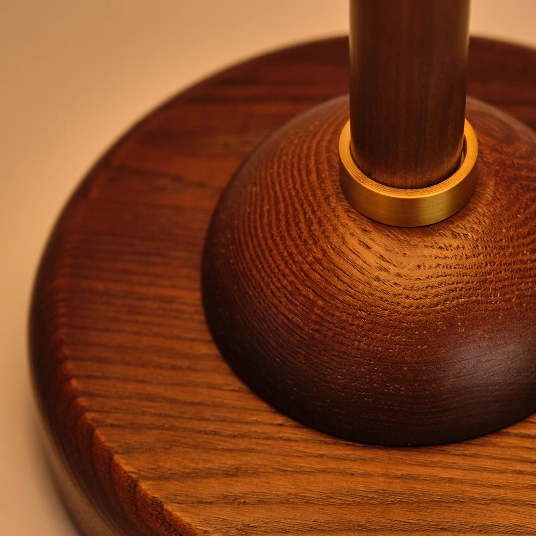 Ivelen lámpara de mesa Wabi-Sabi de madera para escritorio