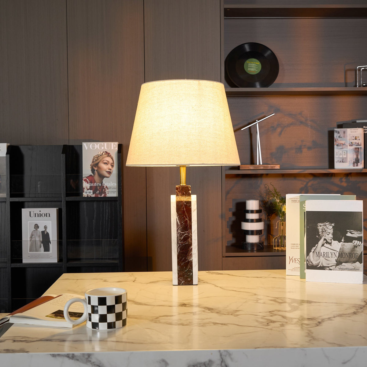 Jovix lámpara de mesa moderna de mármol