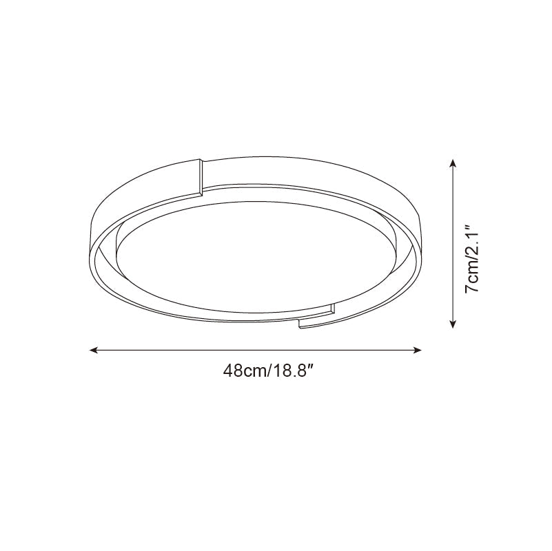Solen lámpara de techo minimalista redonda de travertino