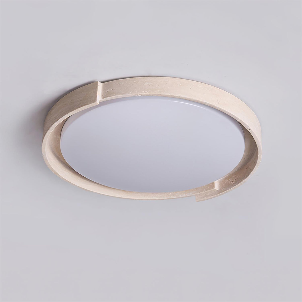 Solen lámpara de techo minimalista redonda de travertino