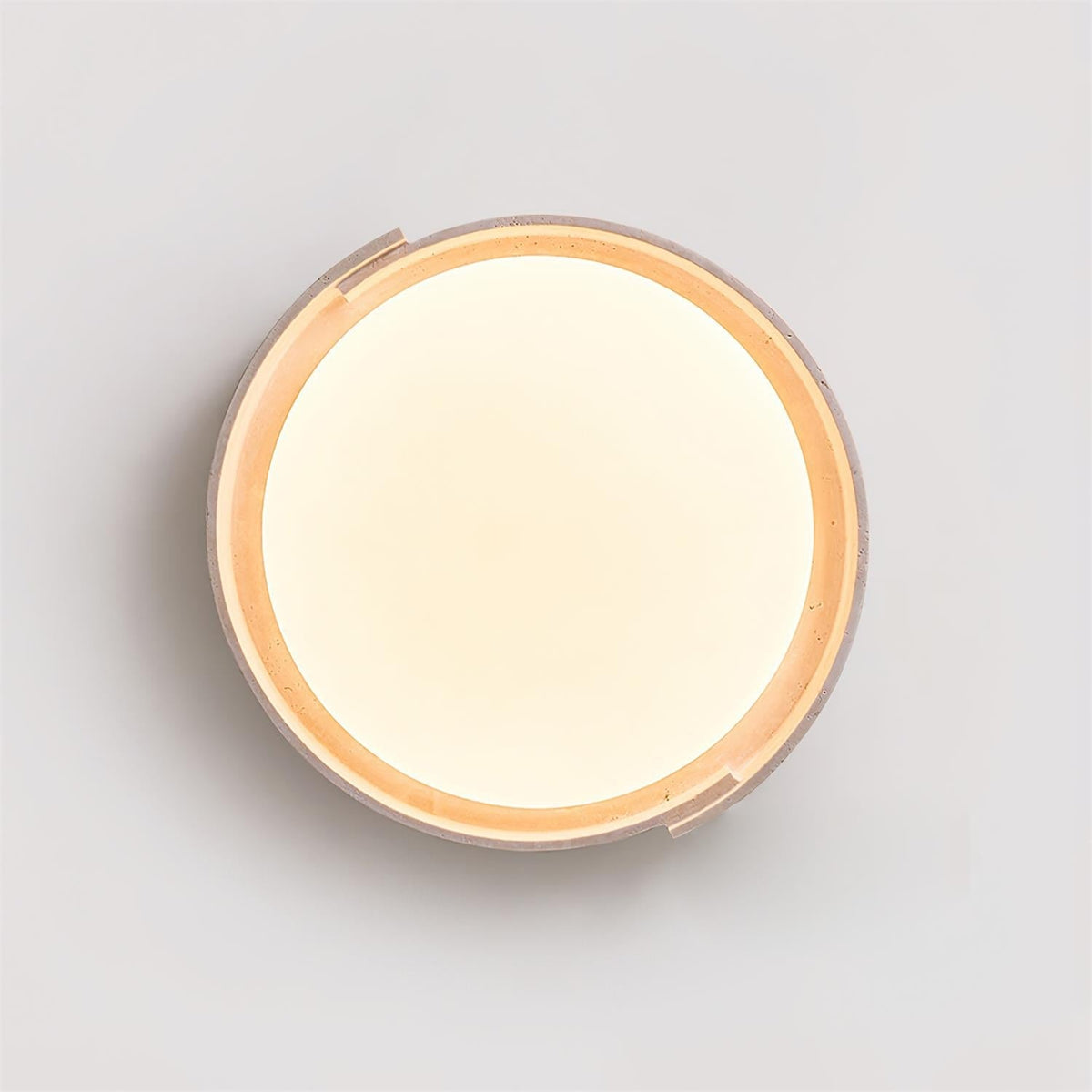 Solen lámpara de techo minimalista redonda de travertino