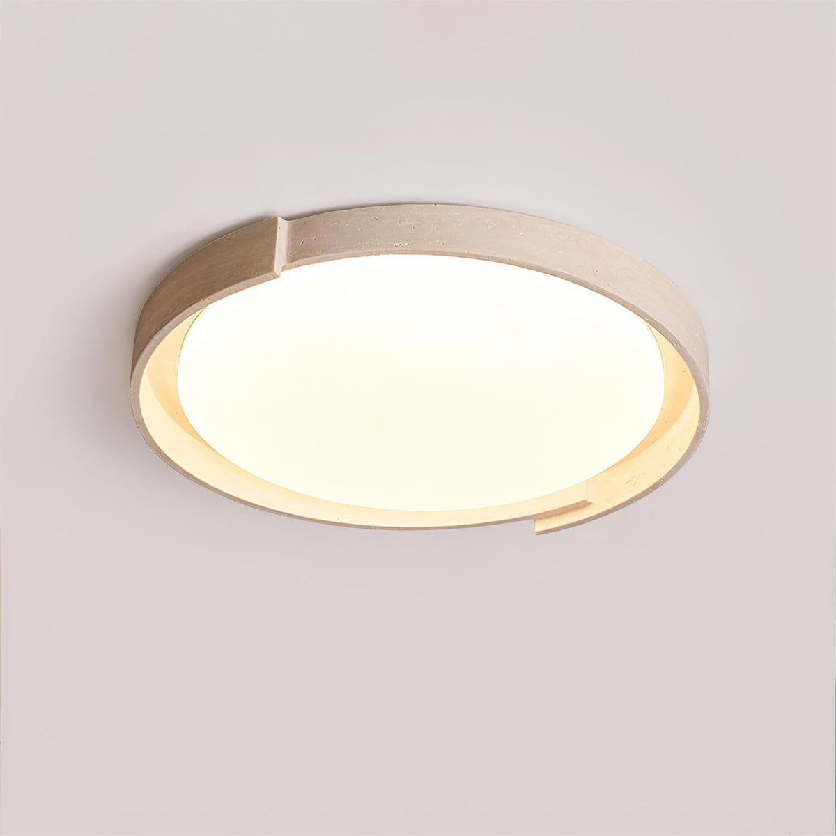 Solen lámpara de techo minimalista redonda de travertino